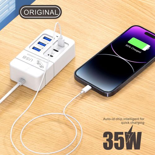 6 In 1 3PD 3USB 66w Fast Charger Power Socket Item | Buy 6 In 1 3PD 3USB 66w Fast Charger Power Socket | SPOP Enterprise Global